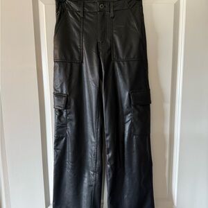 Abercrombie Kids Black High Rise Wide Leg Pants